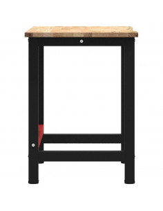 Banco Lavoro 100x60x81,5 cm Legno Massello Rovere