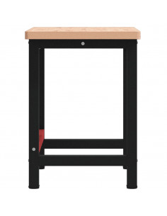 Banco Lavoro 100x60x83 cm Legno Massello Faggio Rettangolare