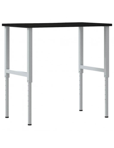 Banco Lavoro Marrone Scuro 100x60x(71,5-98) cm Legno di Rovere