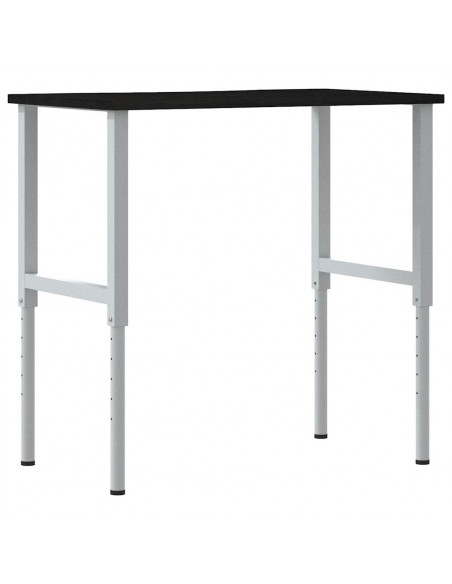 Banco Lavoro Marrone Scuro 100x60x(71,5-98) cm Legno di Rovere
