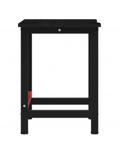 Banco Lavoro Marrone Scuro 100x60x81,5 cm Legno Massello Rovere