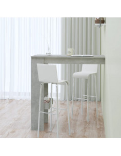 Bancone da Muro Grigio Cemento 102x45x103,5 cm Legno Compensato