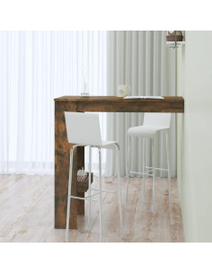 Bancone da Muro Rovere Fumo 102x45x103,5 cm Legno Multistrato