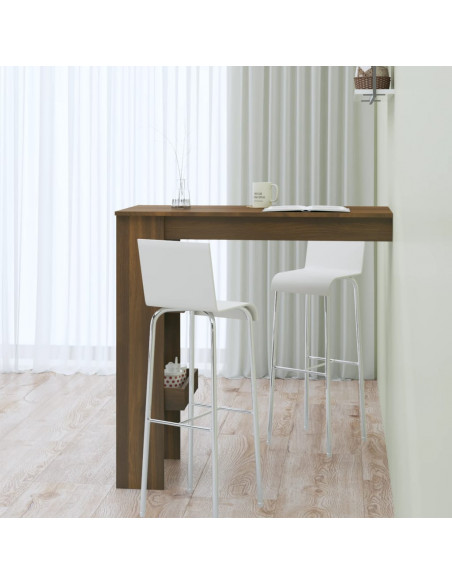 Bancone da Muro Rovere Marrone 102x45x103,5cm Legno Multistrato