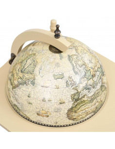 Bar a Globo Portavini Supporto in Eucalipto Autoportante Verde