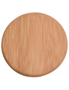 Barattoli di Vetro con Coperchio in Bambù 6 pz 600 ml