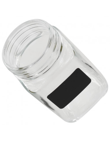 Barattoli in Vetro con Adesivo 24 pz 300 ml
