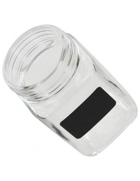 Barattoli in Vetro con Adesivo 24 pz 300 ml
