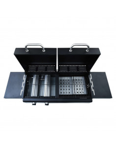 Barbecue Combinato Carbone e Gas 3 Fuochi