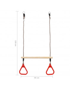 Barra Oscillante a Trapezio con Anelli