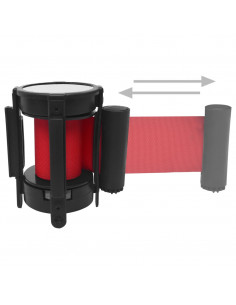 Barriera a Nastro Retrattile 200 cm Rossa