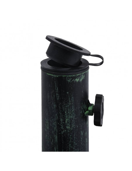 Base Ombrellone Verde 12 kg 49 cm in Ghisa