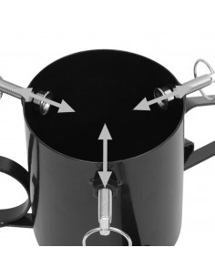 Base per Albero di Natale Nera 58x58x21 cm