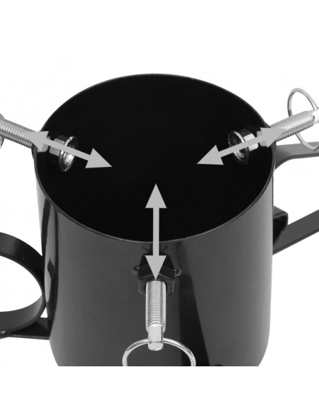 Base per Albero di Natale Nera 58x58x21 cm