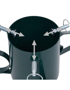 Base per Albero di Natale Verde 58x58x21 cm