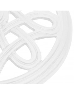 Base per Ombrellone Bianca 40x40x32 cm in Ghisa