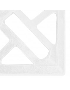 Base per Ombrellone Bianca 44x44x31 cm in Ghisa