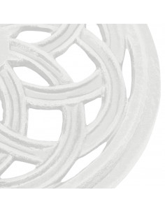 Base per Ombrellone Bianca 44x44x31 cm in Ghisa