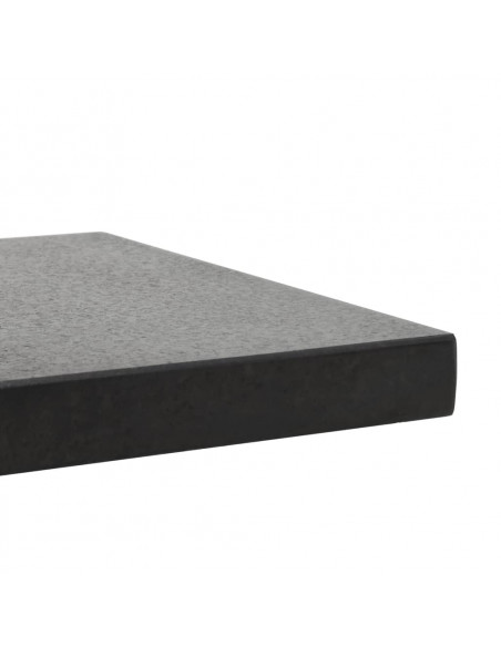 Base per Ombrellone in Granito 28,5 kg Quadrata Nera