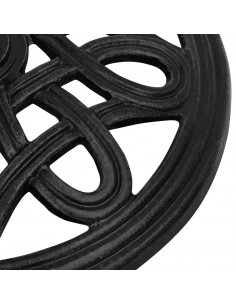 Base per Ombrellone Nera 44x44x32 cm in Ghisa