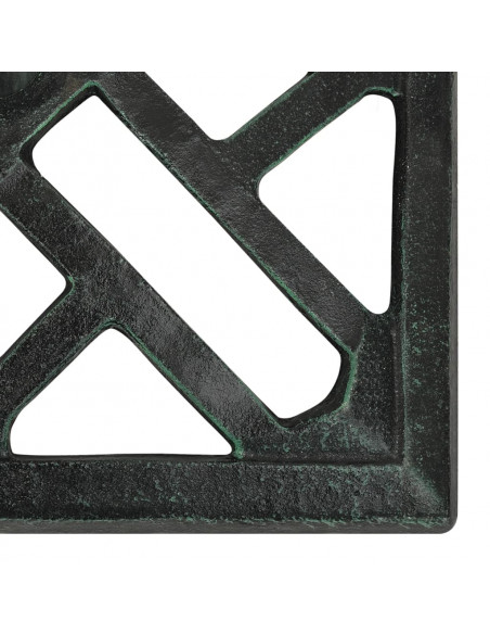 Base per Ombrellone Verde 44x44x31 cm in Ghisa