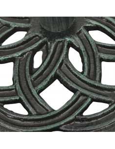 Base per Ombrellone Verde 44x44x31 cm in Ghisa