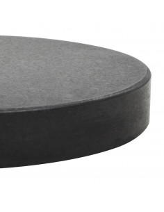 Base per Parasole Circolare in Granito Nera 20 kg