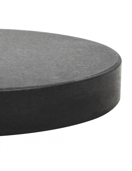 Base per Parasole Circolare in Granito Nera 20 kg