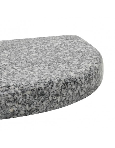 Base per Parasole in Granito Curva 10 kg Grigia