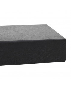 Base per Parasole in Granito Rettangolare 25 kg Nera