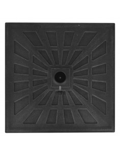 Base per Parasole Quadrata in Resina Nera 12 kg
