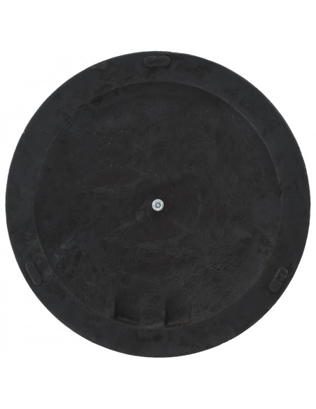 Base per Parasole Rotonda in Poliresina 19 kg Nera