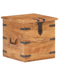 Baule 40x40x40 cm in Legno Massello di Acacia