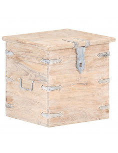 Baule 40x40x40 cm in Legno Massello di Acacia