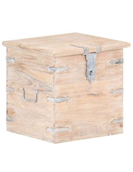 Baule 40x40x40 cm in Legno Massello di Acacia