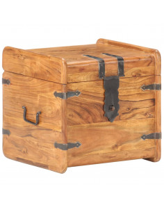 Baule 40x40x40 cm in Legno Massello di Acacia