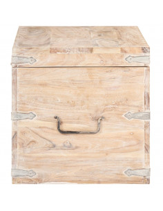 Baule 90x40x40 cm in Legno Massello di Acacia