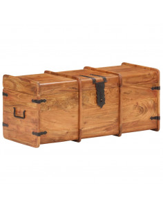 Baule 90x40x40 cm in Legno Massello di Acacia