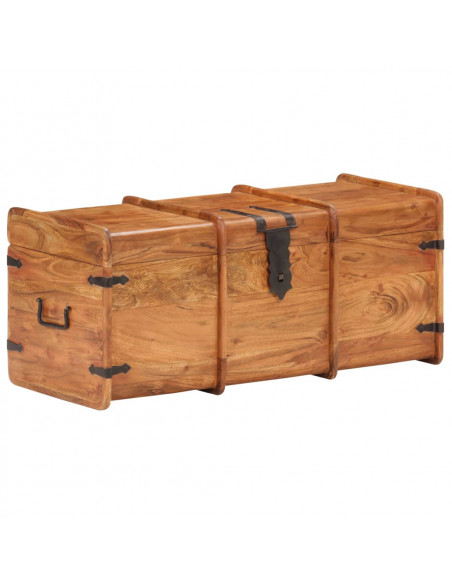 Baule 90x40x40 cm in Legno Massello di Acacia