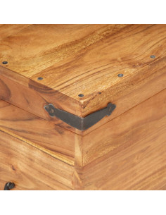 Baule 90x40x40 cm in Legno Massello di Acacia