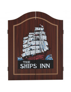 Bersaglio Professionale in Agave con Armadietto e 6 Freccette