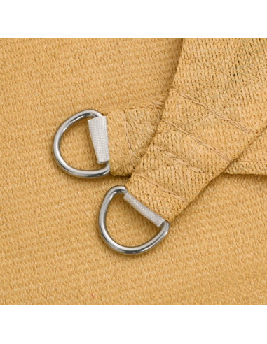 Vela Parasole 160 g/m² Quadrata Sabbia 2x2 m in HDPE