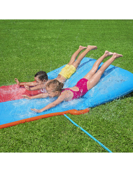 Bestway H2OGO Doppio Scivolo d'Acqua Tsunami Splash Ramp