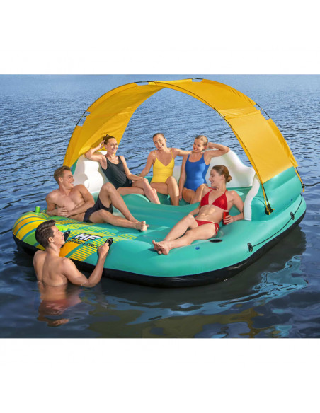Bestway Isola Gonfiabile per 5 Persone Sunny Lounge 291x265x83 cm