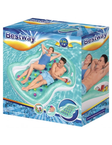 Bestway Lettino Double Designer 224x174 cm