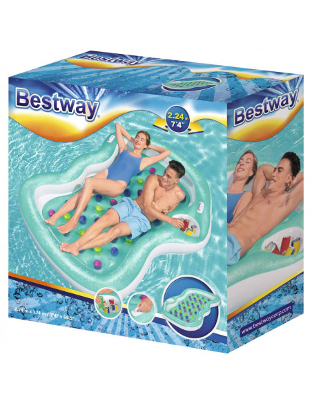 Bestway Lettino Double Designer 224x174 cm