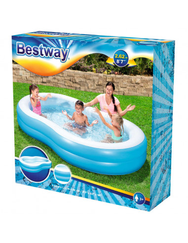 Bestway Piscina Famiglie Grande Laguna 262x157x46 cm
