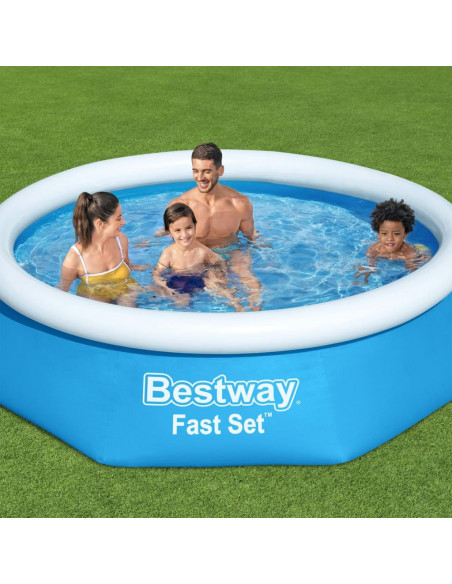 Bestway Piscina Gonfiabile Rotonda Fast Set 244x66 cm 57265
