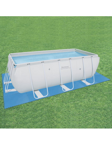 Bestway Protezioni per Pavimenti di Piscine 8 pz Blu 58220