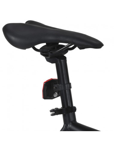 Bicicletta a Scatto Fisso Nera e Verde 700c 55 cm